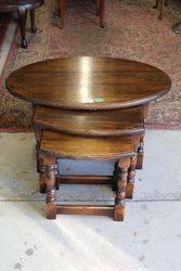 Antique Nest Of 3 Coffee Table 