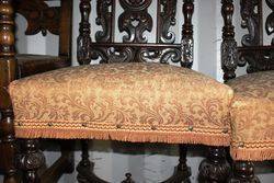 Set Of 6 19th Century Baronial Carved chairs 