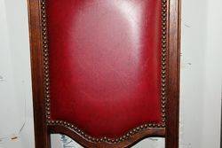 Set Of 6 Leather Backed Chairs