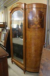 Antique French Marquetry Inlaid Armoire .#