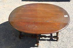 Unusual C20th Drop-side Coffee Table  #