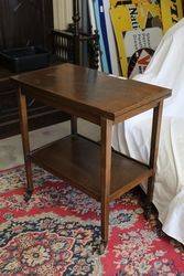 1920s Oak Card Game / Tea Table