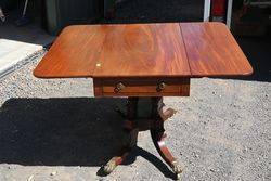 Early C19th Mahogany Drop-side Pembroke Table .#