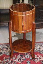 Early C20th Barrel Style Plant Stand.#