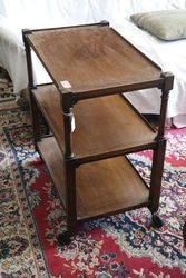 Waring + Gillow of Liverpool 3 Tier Walnut Tea Trolley 