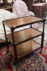 Waring + Gillow of Liverpool 3 Tier Walnut Tea Trolley 