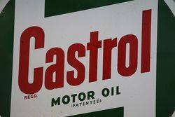 Round Castrol Z Motor Oil Aluminium Advertising Sign 