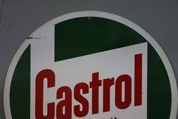 Round Castrol Z Motor Oil Aluminium Advertising Sign 