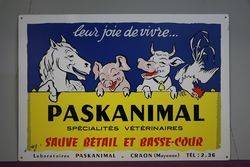 Veterinary Paskanimal Aluminium Advertising Sign 