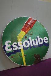 Essolube Double Sided Enamel Advertising Sign 