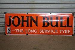 John Bull The Long Service Tyre Enamel Sign 