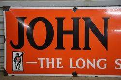 John Bull The Long Service Tyre Enamel Sign 