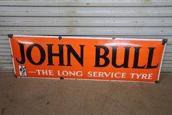 John Bull The Long Service Tyre Enamel Sign 