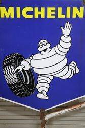 Michelin Tyre Double Sided Metal Mounted Advertising Sign 