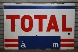 Total Service Station Enamel Sign. #