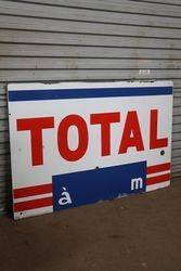 Total Service Station Enamel Sign