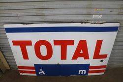 Total Service Station Enamel Sign