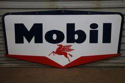 Mobil Double Sided Enamel Advertising Sign 