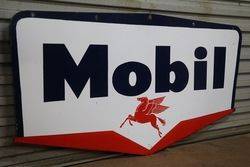 Mobil Double Sided Enamel Advertising Sign 