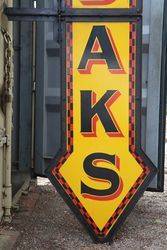 Large Kodaks Enamel Wall Mounted Sign 