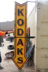 Large Kodaks Enamel Wall Mounted Sign 