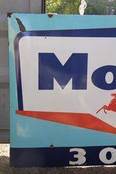 Large Mobil Enamel Advertising Sign 