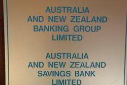 ANZ Australia and New Zealand Banking Group Advertising Sign 