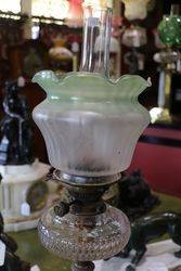 Stunning Quality Cut Lead Glass Oil Lamp