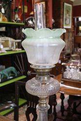 Stunning Quality Cut Lead Glass Oil Lamp