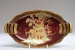 Carlton Ware Handpainted Rouge Royale Bowl 