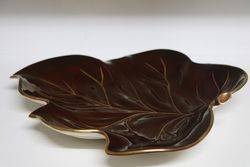 Carlton Ware Rouge Royale Leaf Shaped Plate 