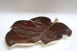 Carlton Ware Rouge Royale Leaf Shaped Plate 