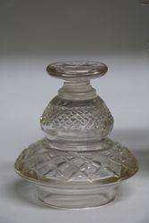 Pair Of Stunning C19th Cut Glass Covered Bowls 