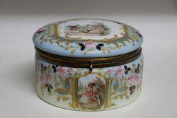 Victorian Glass Lidded Box 