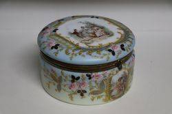 Victorian Glass Lidded Box 