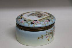 Victorian Glass Lidded Box 