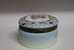 Victorian Glass Lidded Box 