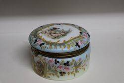 Victorian Glass Lidded Box 