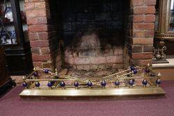 Antique Brass Chimney Fire Guard and Equipment 