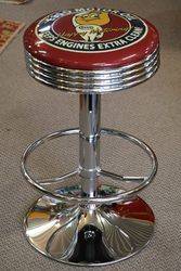 Adjustable Garage/Bar Stool Esso Motor Oil 