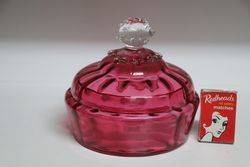 Victorian Ruby Glass Bowl 
