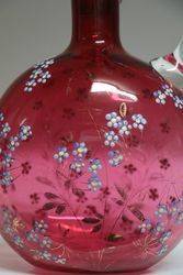 French C19th Ruby Wine Jug  