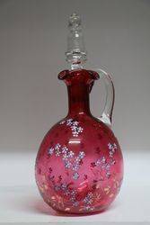 French C19th Ruby Wine Jug  