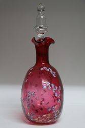 French C19th Ruby Wine Jug  