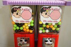 BRABO 4 Section Retro Gum Ball Machine 