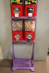 BRABO 4 Section Retro Gum Ball Machine 