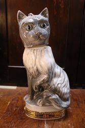 Jim Beam Bourbon Porcelain Cat Decanter 