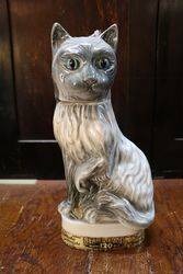 Jim Beam Bourbon Porcelain Cat Decanter #