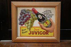 Juvigor Framed Advertising Card  #