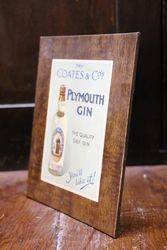 Plymouth Gin Coates and Co Card Advertising 